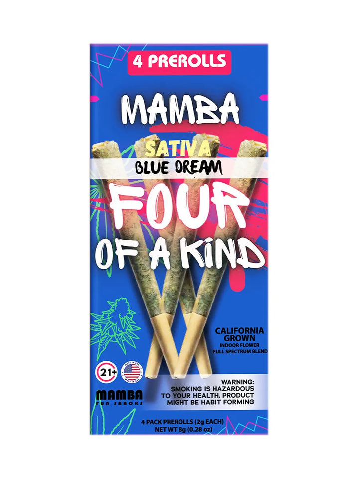 Mamba Madness Blue Dream Full Spectrum Pre-Roll 4-Pack 8g