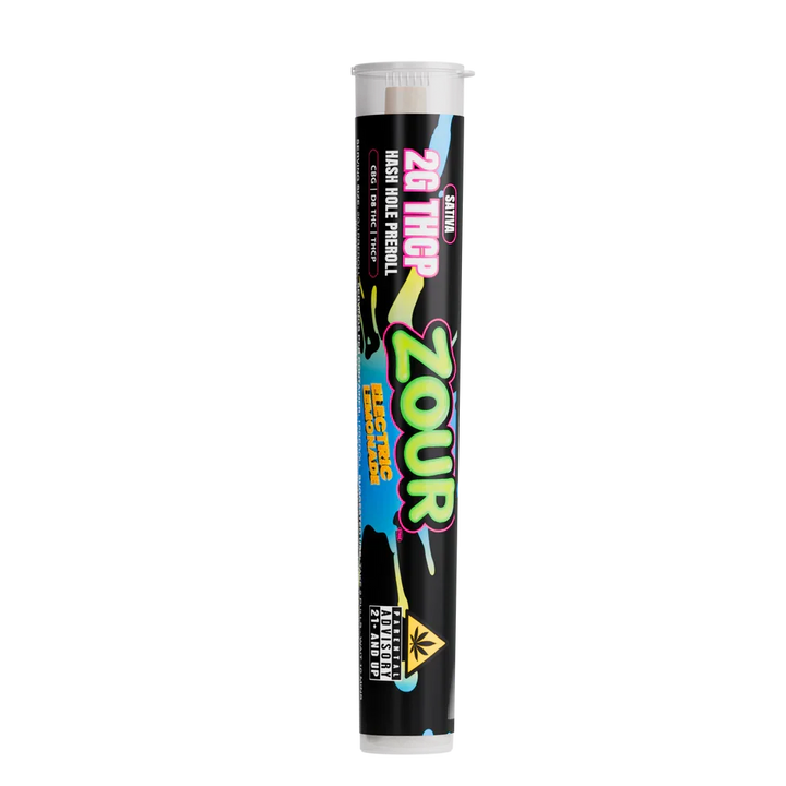 Zour Stash Electric Lemonade THCP Hash Hole Pre-Roll