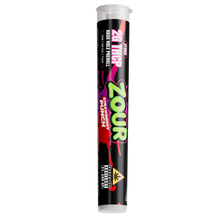 Zour Stash Strawberry Punch THCP Hash Hole Pre-Roll
