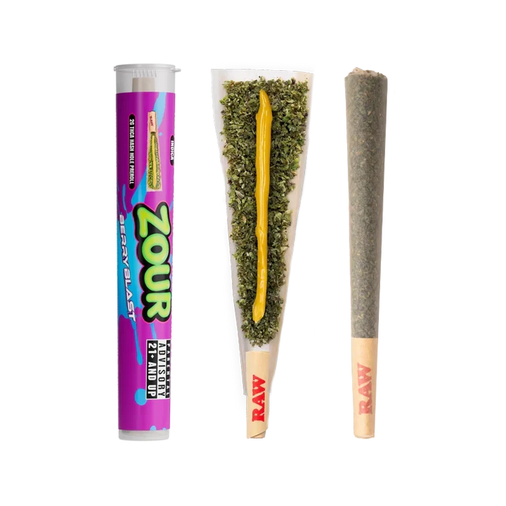 Zour Stash Berry Blast 2g THCA Hash Hole Pre-Roll