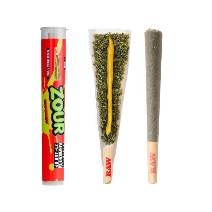 Zour Stash Cherry Lime 2g THCA Hash Hole Pre-Roll