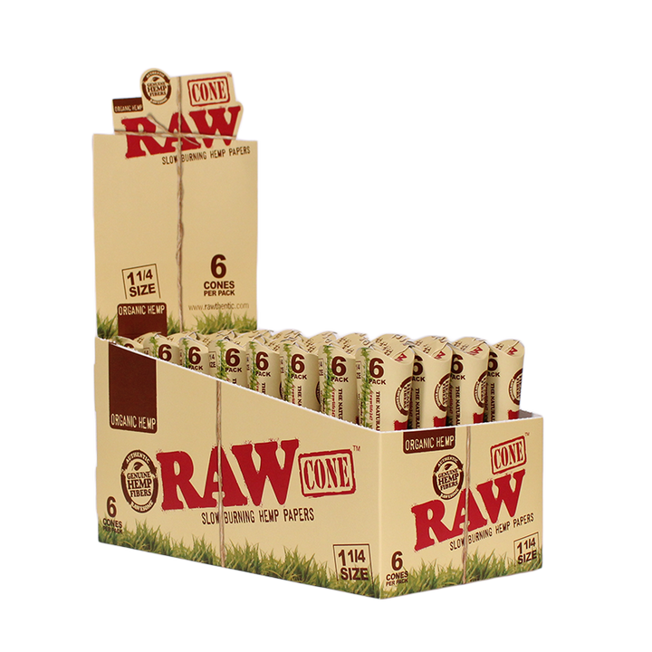RAW Organic Hemp 1¼ Cones