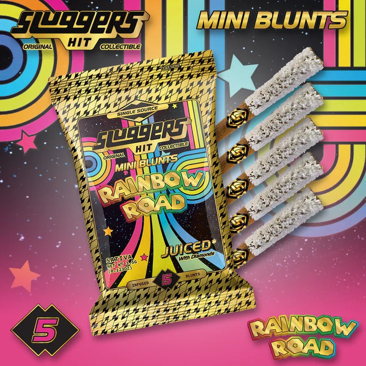 Sluggers Rainbow Road Sativa Mini Blunt 5-Pack