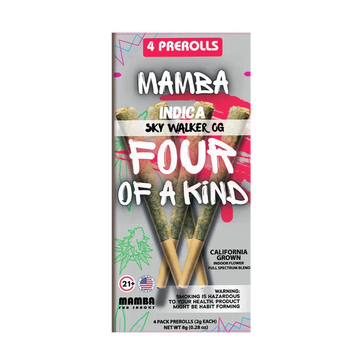 Mamba Madness Sky Walker OG Full Spectrum Pre-Roll 4-Pack 8g