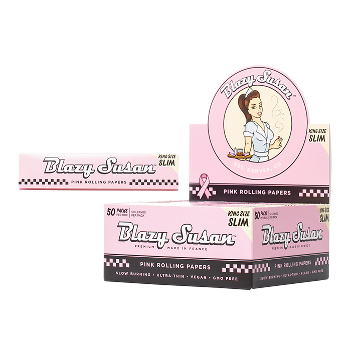 Blazy Susan King Size Slim Rolling Papers - 2500ct Box