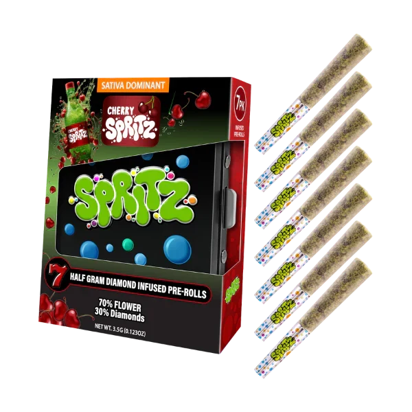 Spritz Cherry Spritz 0.5g Infused Pre-Roll 7-Pack