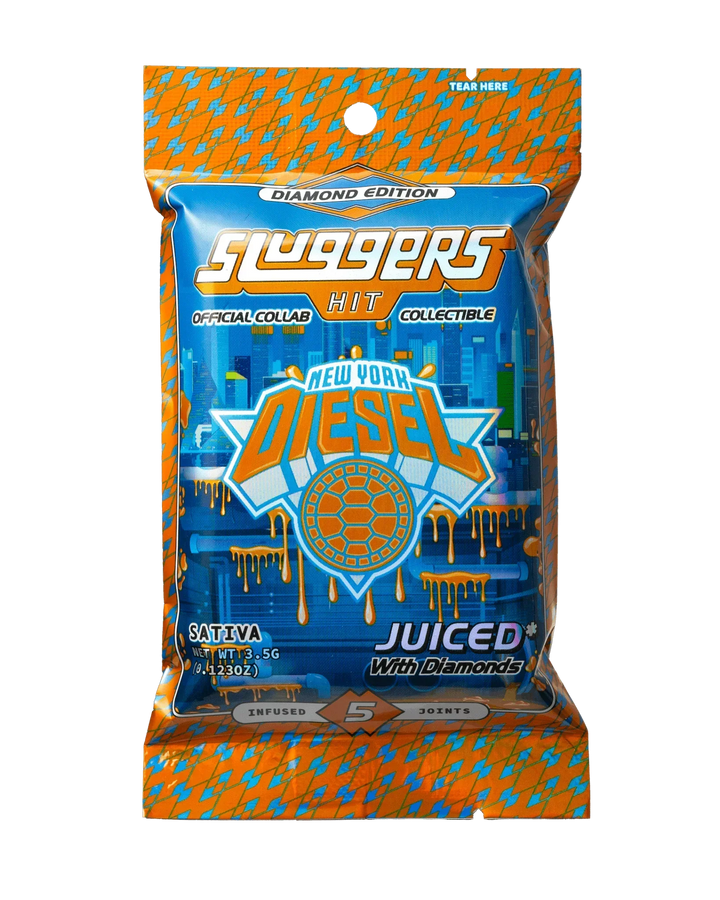 Sluggers Juiced NYC Diesel Infused Pre-Roll 5-Pack